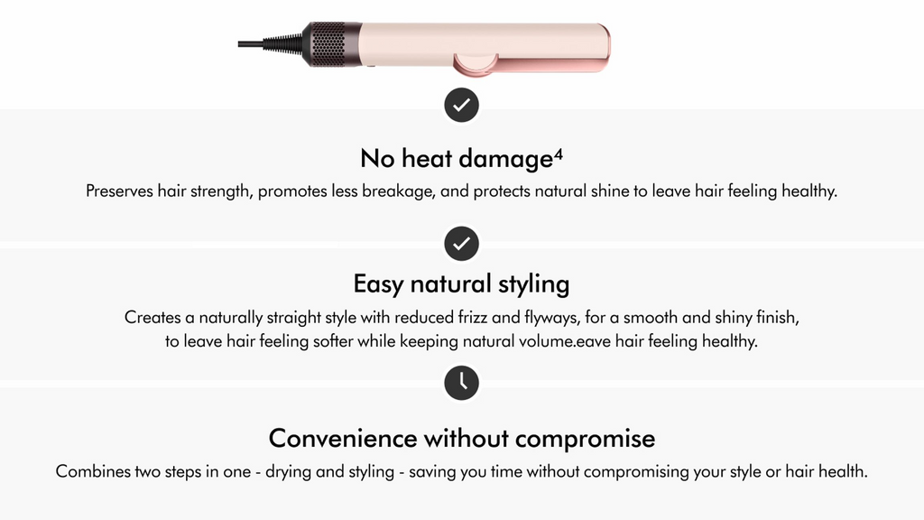 Dyson Airstrait™ dryer and straightener