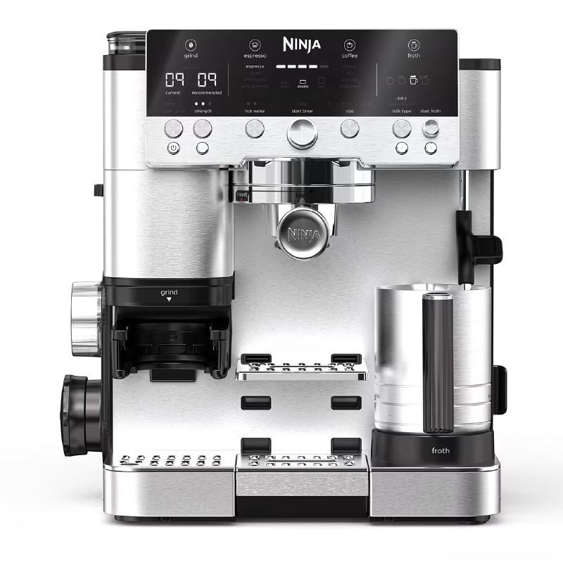 Ninja Luxe Premier ES601EU 3-in-1 Coffee Maker with Grinder and Frother