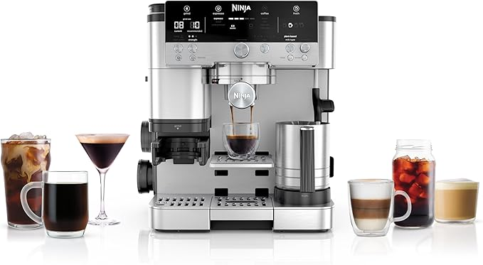 Ninja Luxe Premier ES601EU 3-in-1 Coffee Maker with Grinder and Frother